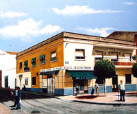 Calle Ramón y Cajal esquina con Cubas (Bar los Ángeles)